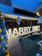Marry Me LED Marquee Standing Text