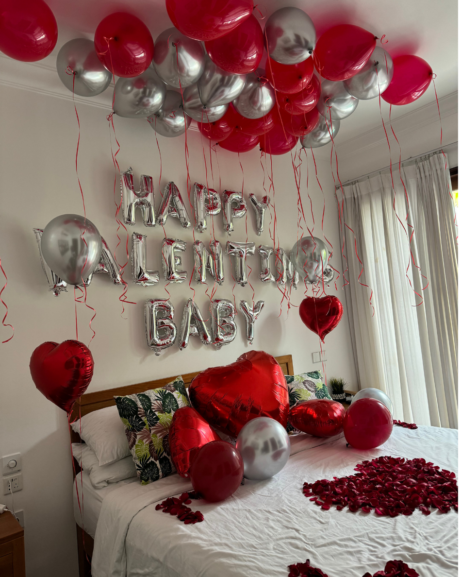Balloon Decoration: Bedroom